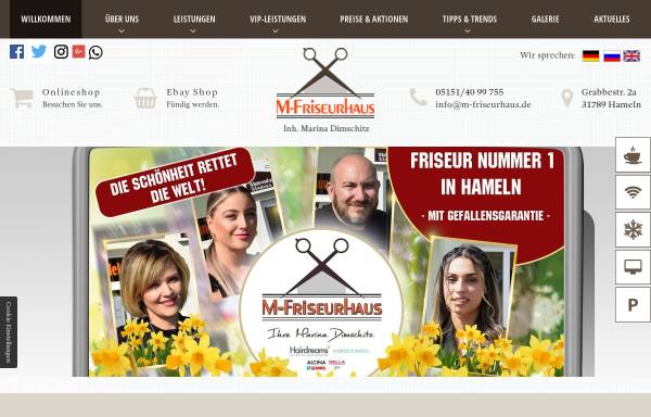 Vorschau von www.m-friseurhaus.de, M-Friseurhaus