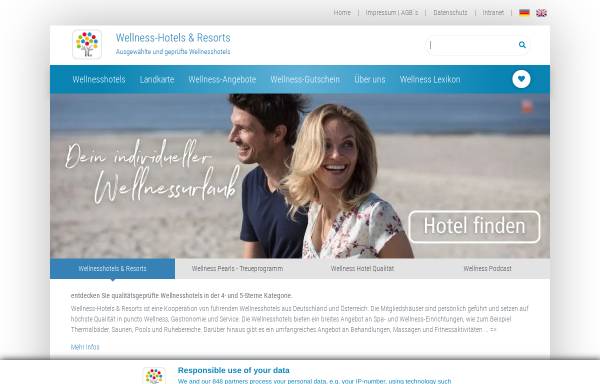 Vorschau von www.wellnesshotels-resorts.de, Wellness-Hotels & Resorts