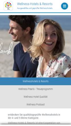 Vorschau der mobilen Webseite www.wellnesshotels-resorts.de, Wellness-Hotels & Resorts
