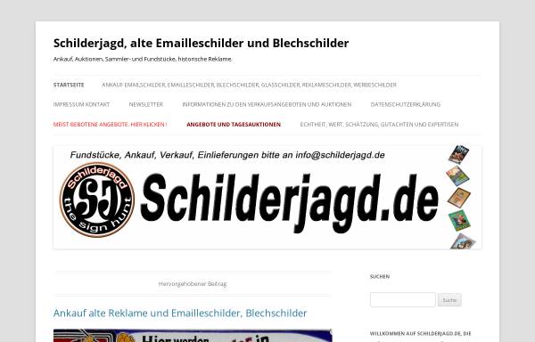 Vorschau von www.schilderjagd.de, Schilderjagd und Blechkanone