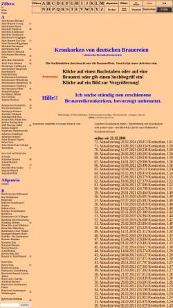 Vorschau der mobilen Webseite www.kronkorkenkatalog.de, Kronkorkenkatalog.de