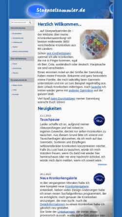 Vorschau der mobilen Webseite www.stoepselsammler.de, Stoepselsammler.de