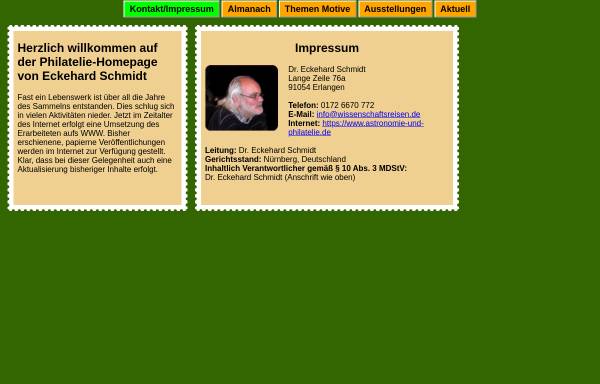 Vorschau von www.astronomie-und-philatelie.de, Arbeitsgemeinschaft Astronomie