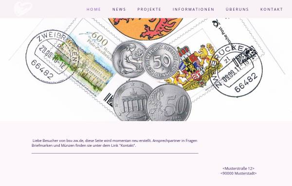 Vorschau von www.bsv-zw.de, Briefmarken- und Münzensammlerverein Zweibrücken