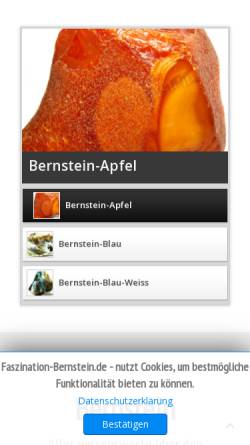 Vorschau der mobilen Webseite www.faszination-bernstein.de, Faszination Bernstein