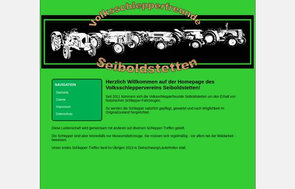 Vorschau von www.volksschlepperfreunde-seiboldstetten.de, Volksschlepperfreunde Seiboldstetten