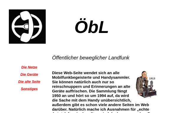 Vorschau von www.oebl.de, Öffentlich beweglicher Landfunk