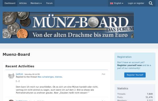 Vorschau von www.muenz-board.com, Münz -Board