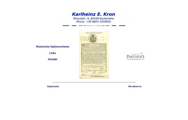 Vorschau von www.kron.de, Kron, Karlheinz E.