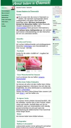Vorschau der mobilen Webseite www.armutlindern.at, Armut lindern in Österreich