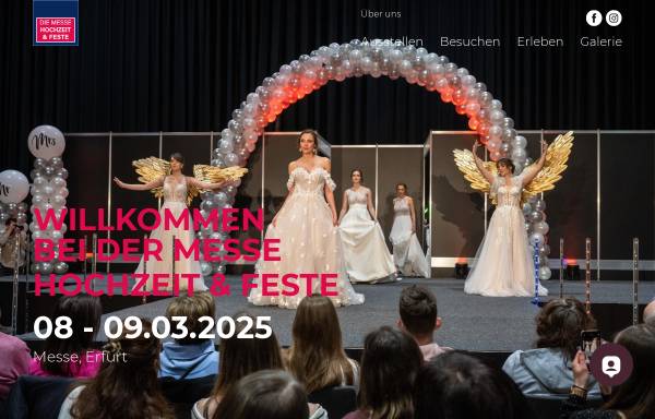 Vorschau von www.hochzeit-feste.de, Hochzeit und Feste die Hochzeitsmesse