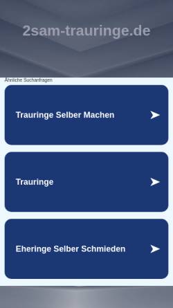 Vorschau der mobilen Webseite www.2sam-trauringe.de, Iris Naujoks