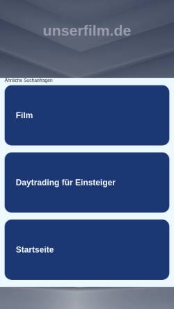 Vorschau der mobilen Webseite www.unserfilm.de, UnserFilm, Inh. Bastian Dauwe