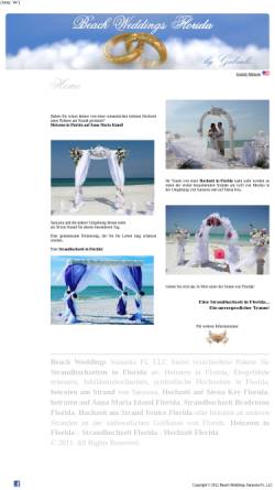 Vorschau der mobilen Webseite beachweddingsflorida.de, Beach Weddings Florida