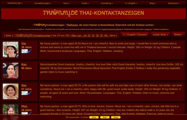 Vorschau von www.thaifrau.de, Ellenberger, Uwe - Thaifrau