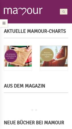 Vorschau der mobilen Webseite mamour.de, Mamour Magazin