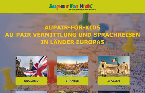 Vorschau von www.aupair-for-kids.de, Au-pair-Vermittlungs-Agentur Ortmann