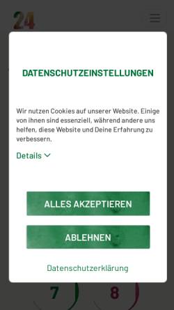 Vorschau der mobilen Webseite www.24-gute-taten.de, 24 Gute Taten Adventskalender - 24guteTaten e.V.