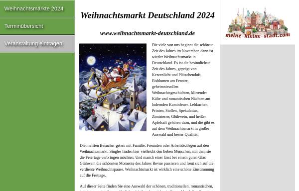 Vorschau von www.weihnachtsmarkt-deutschland.de, Weihnachtsmarkt Deutschland by IDL Software Publikations- und Verlagsgesellschaft mbH