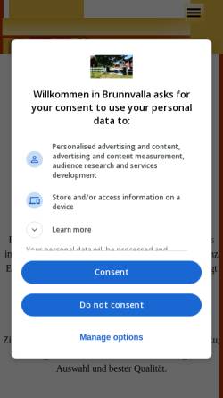 Vorschau der mobilen Webseite www.brunnvalla.ch, Brunnvalla.ch - Europa - Verzeichnis der Weihnachtsmärkte