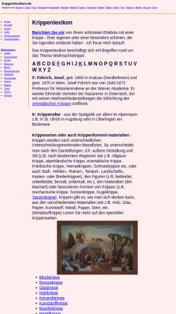 Vorschau der mobilen Webseite www.krippenlexikon.de, Krippenlexikon - DR Achim Schmidtmann