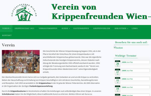 Vorschau von krippenfreundewien.at, Verein von Krippenfreunden Wien-NÖ