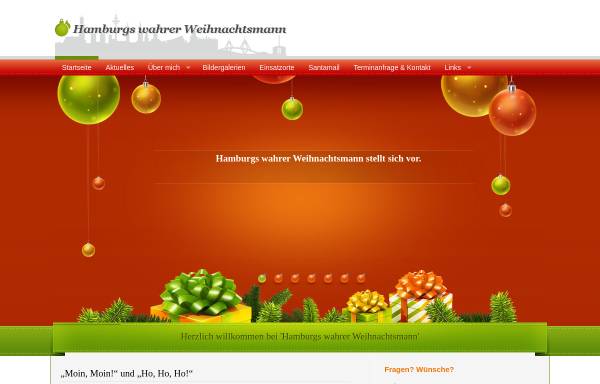 Vorschau von www.hamburgs-wahrer-weihnachtsmann.de, Hamburgs wahrer Weihnachtsmann - Andreas Bley