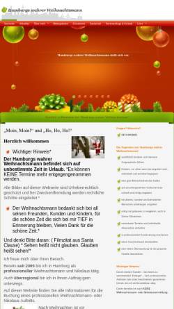 Vorschau der mobilen Webseite www.hamburgs-wahrer-weihnachtsmann.de, Hamburgs wahrer Weihnachtsmann - Andreas Bley