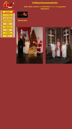 Vorschau der mobilen Webseite www.weihnachtsmannauftritt.de, Weihnachtsmannauftritte - Helmut Ehrbrecht