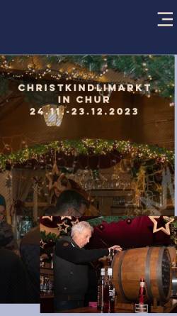 Vorschau der mobilen Webseite www.christkindlimarkt-chur.ch, Chur (GR) - Churer Christkindlimarkt, IG Christkindlimarkt Chur