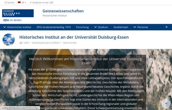 Historisches Institut an der Universität Duisburg-Essen
