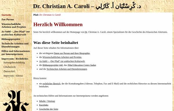 Vorschau von www.caroli.com, Caroli, Dr. Christian A.