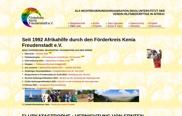 Vorschau von www.foerderkreis-kenya-freudenstadt.de, Förderkreis Kenia e.V., Freudenstadt