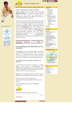 Vorschau der mobilen Webseite www.spendenhilfe-indien.de, Muskan Viklang Trust