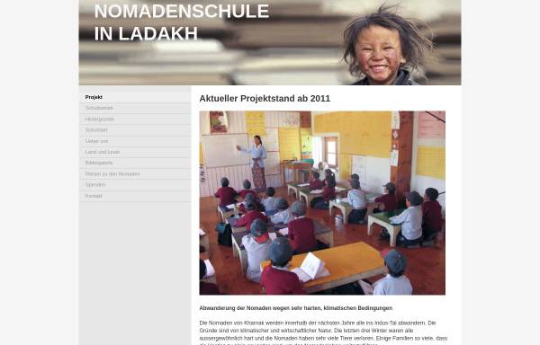 Vorschau von www.nomadenschule.ch, Nomadenschule in Ladakh