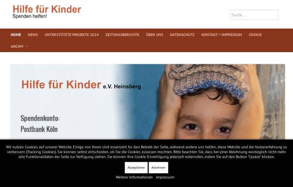 Vorschau von www.hilfe-fuer-kinder.de, Hilfe für Kinder