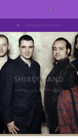 Vorschau der mobilen Webseite www.shiblyband.de, Shibly Band