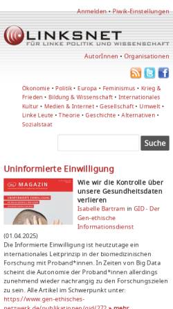 Linksnet Thema: Krieg & Frieden