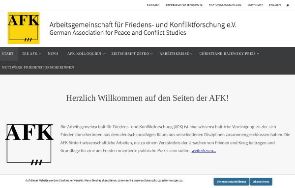 Arbeitsgemeinschaft für Friedens- und Konfliktforschung (AFK)