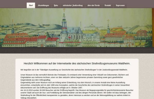 Vorschau von www.strafvollzugsmuseum-waldheim.de, Sächsisches Strafvollzugsmuseum