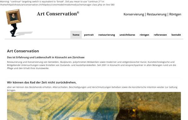 Vorschau von www.artconservation.ch, Art Conservation Thomas Becker