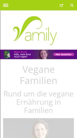 Vorschau der mobilen Webseite www.vamily.de, Vamily.de