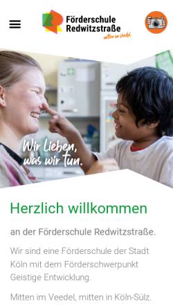 Vorschau der mobilen Webseite www.foerderschule-redwitzstrasse.de, Förderschule Redwitzstrasse