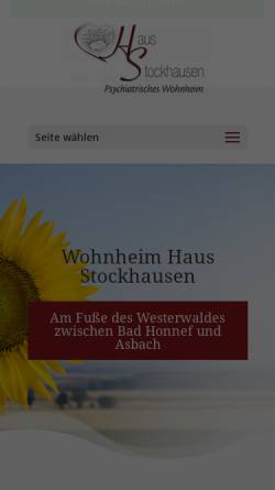 Vorschau der mobilen Webseite www.wohnheim-stockhausen.de, Haus Stockhausen