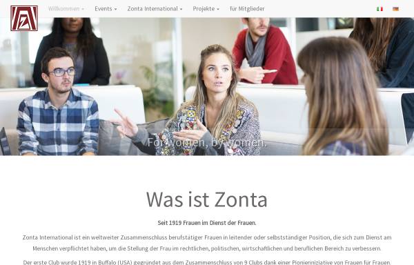 Vorschau von www.zontabz.org, Zonta Club Bozen