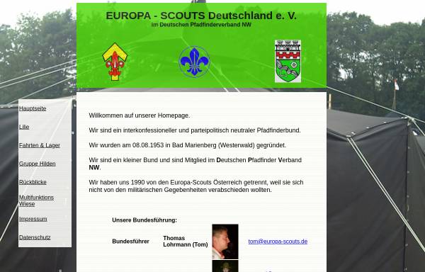 Vorschau von www.europa-scouts.de, Europa-Scouts Deutschland e.V.