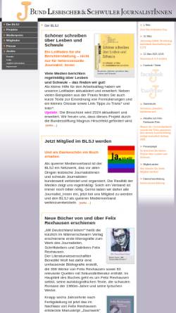 Vorschau der mobilen Webseite www.blsj.de, Bund Lesbischer und Schwuler JournalistInnen e.V. (BLSJ)
