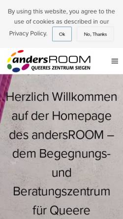 Vorschau der mobilen Webseite www.andersroom.de, Andersroom