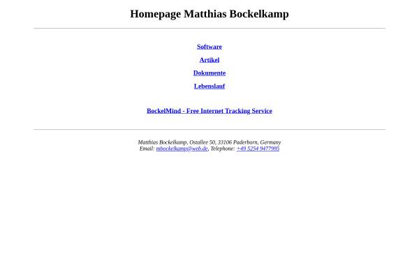 Bockelkamp, Matthias