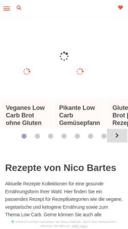Vorschau der mobilen Webseite nicobartes.com, Bartes, Nico